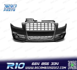 PARAGOLPES DELANTERO AUDI A4 B7 04-08 LOOK S LINE CROMO NEGR