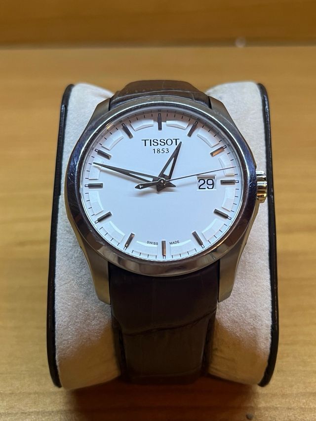 Tissot Couturier Reloj Marrón/Plateado