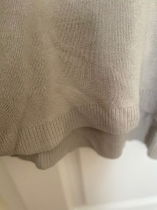 Jersey asimétrico gris topo talla xxl
