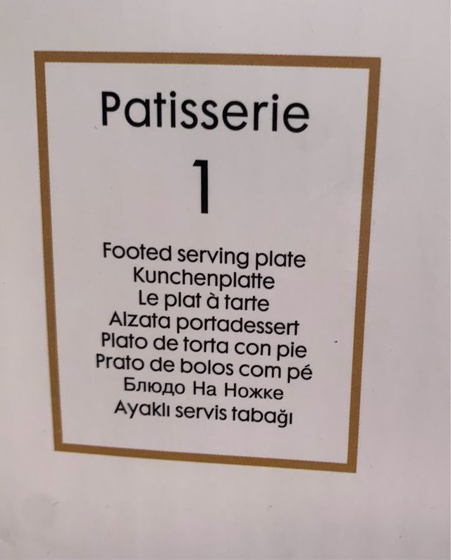 Alzatina per dolci in vetro