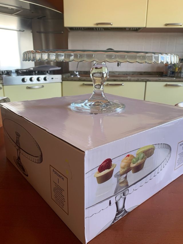 Alzatina per dolci in vetro