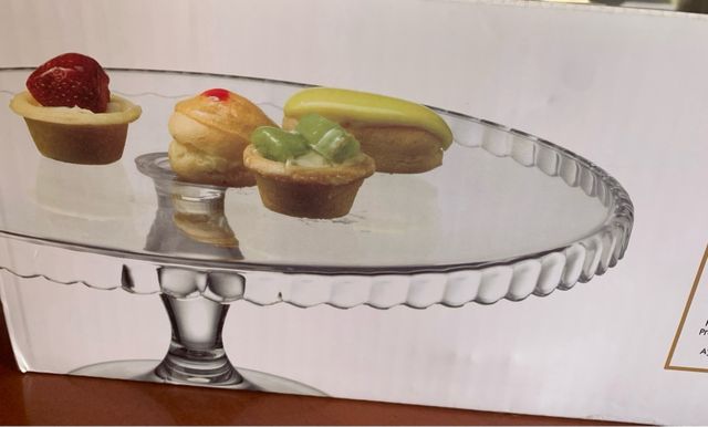 Alzatina per dolci in vetro