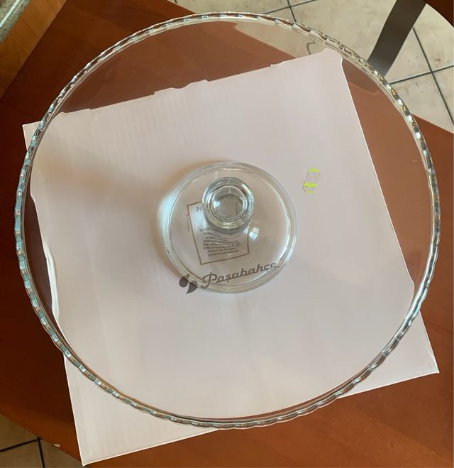 Alzatina per dolci in vetro