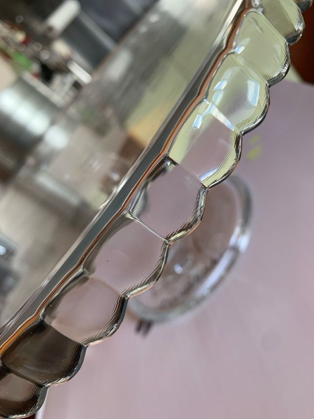 Alzatina per dolci in vetro