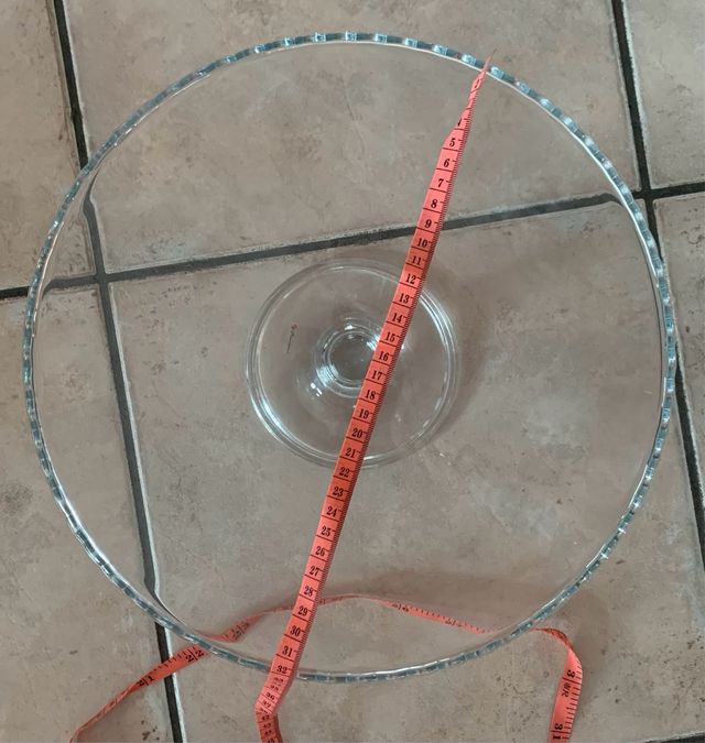 Alzatina per dolci in vetro