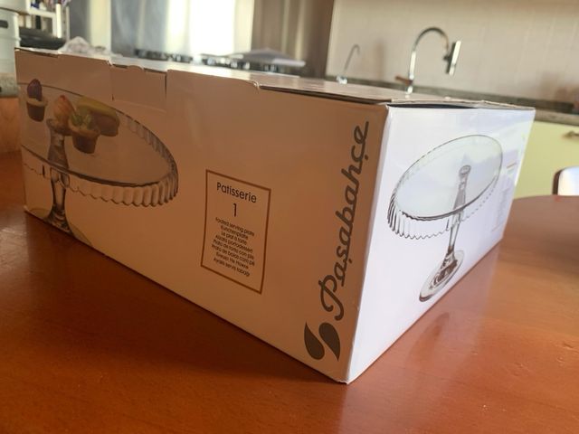 Alzatina per dolci in vetro