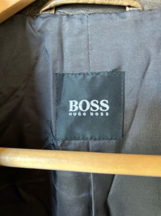 Chaqueta Piel Hugo Boss Marrón