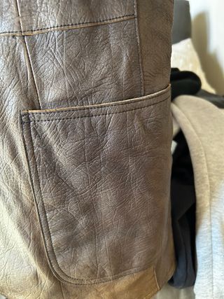Chaqueta Piel Hugo Boss Marrón