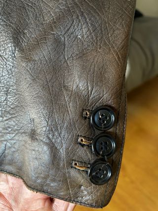 Chaqueta Piel Hugo Boss Marrón