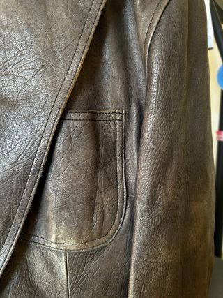 Chaqueta Piel Hugo Boss Marrón
