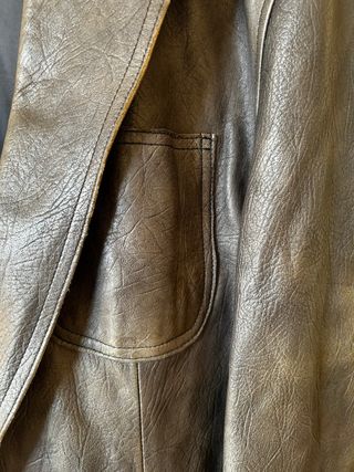Chaqueta Piel Hugo Boss Marrón