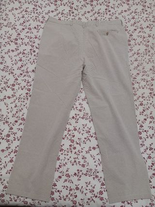 Pantalón Burberry Beige Rayas Finas