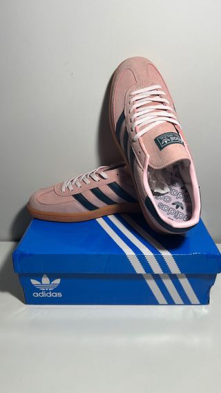 Adidas Spezial Pink Black Sneakers Men Size 44 EU 