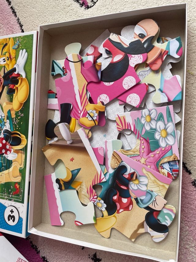 2 Puzzles Disney Mickey & Minnie 24 peças