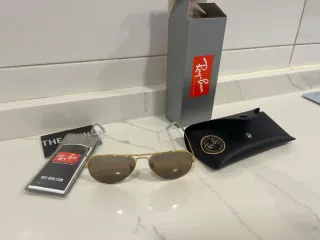 Gafas Ray-Ban Aviator Doradas Marrones