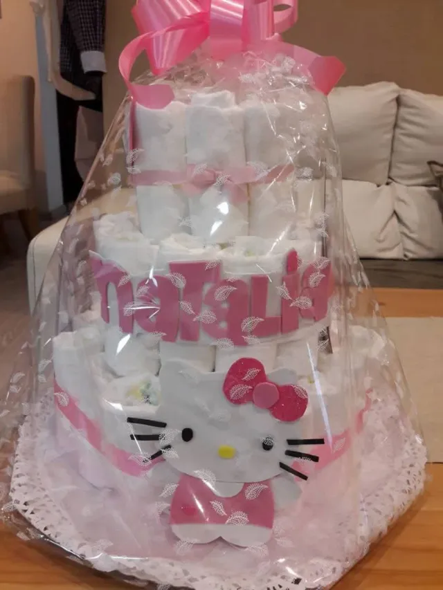 Tarta de pañales personalizadas bebes babyshower