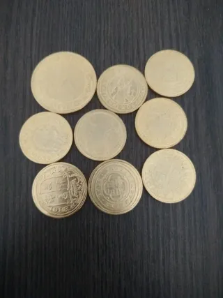 Lote reproducciones monedas antiguas España