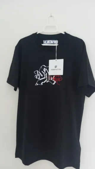 Camiseta Off-White Negra Talla L Nueva