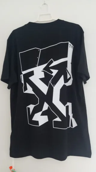 Camiseta Off-White Negra Talla L Nueva