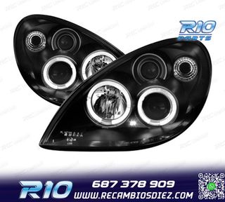 FAROS PARA CITROEN XSARA 99-04 OJOS ANGEL FONDO NEGRO