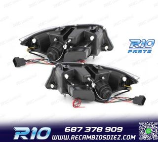 FAROS BMW E90 91 05-08 OJOS ANGEL FONDO NEGRO
