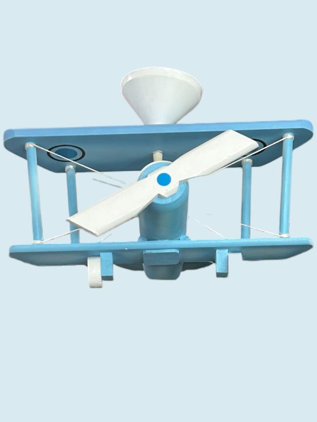 Lámpara Avión Infantil Azul