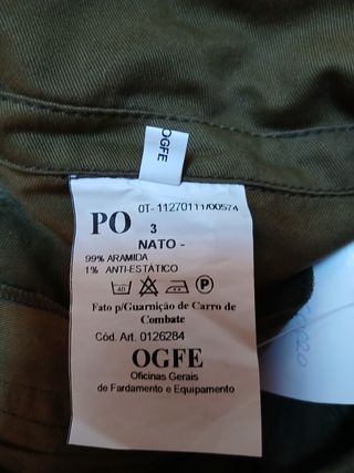 Mono militar verde XXL nuevo