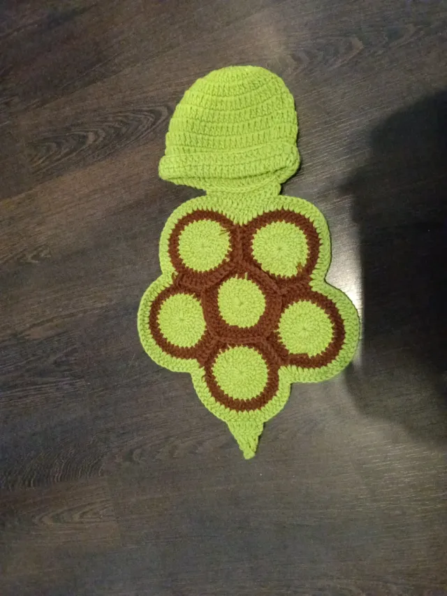 Ropa para recién nacido crochet tortuga