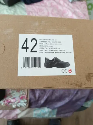 Zapatos de seguridad negros talla 42