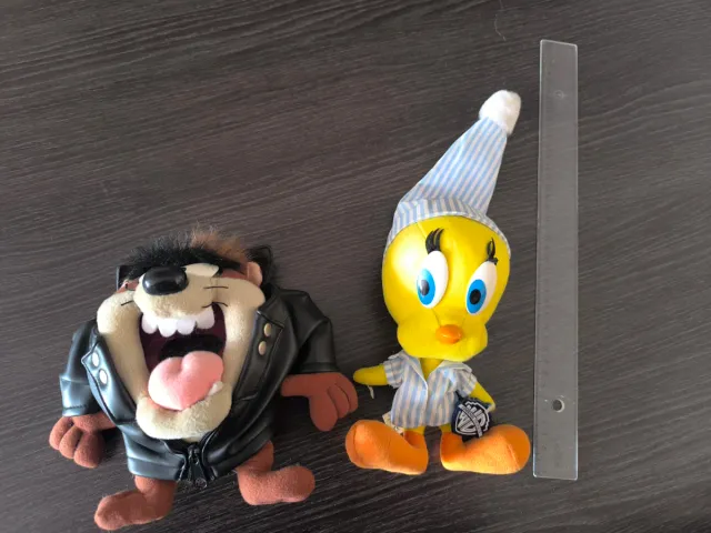 Peluches Diablo de Tasmania y Piolín Warner Bros