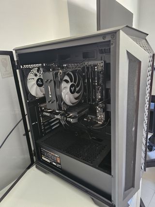 PC Gaming Negro + Monitor + Periféricos