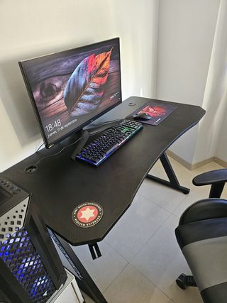 PC Gaming Negro + Monitor + Periféricos