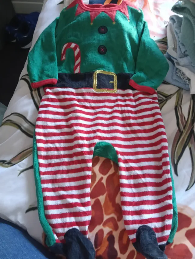 Conjunto Navidad Bebé Elfo