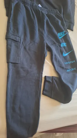 Conjunto Chándal Nike Negro y Azul 