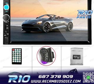 RADIO 2DIN 7" TÁCTIL BLUETOOTH USB SD + CAMARA MARCHA ATRÁ