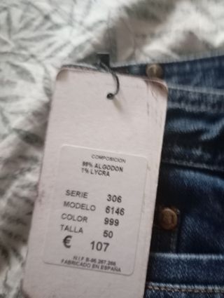 Pantalón vaquero mujer Talla 50