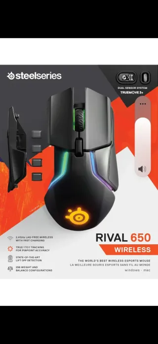 Ratón Gaming Inalámbrico Steelseries Rival 650
