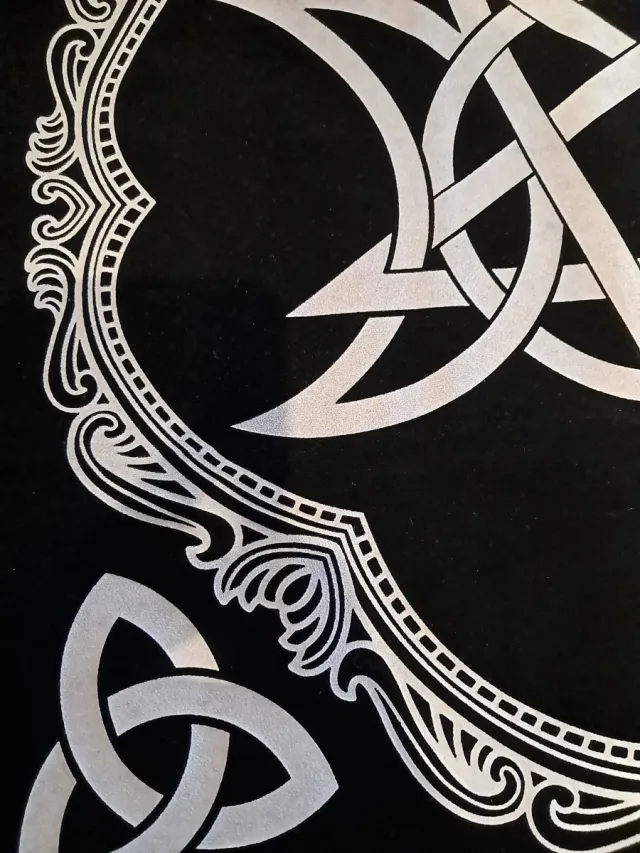 Tapete negro esotérico TAROT