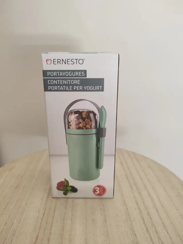 Porta yogures, Nuevo a estrenar