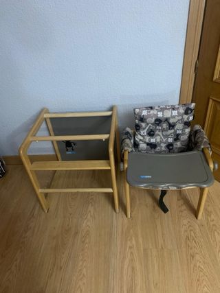 Trona de madera para bebé