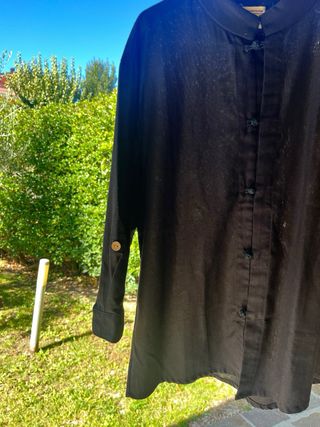 Camicia stile cinese nera