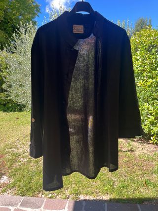 Camicia stile cinese nera