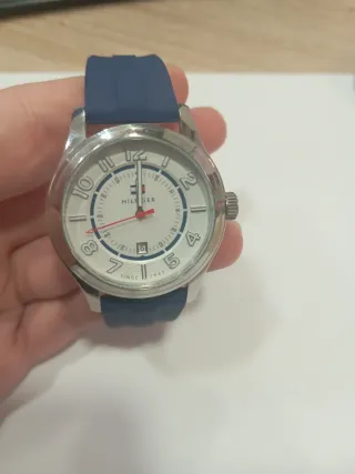 Reloj Tommy Hilfiger Azul y Plateado