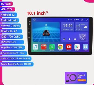 Radio Universal 10 pulgadas Android Auto Carplay 