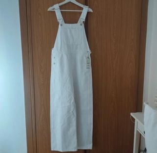 Peto vaquero blanco Zara Talla S