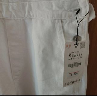 Peto vaquero blanco Zara Talla S