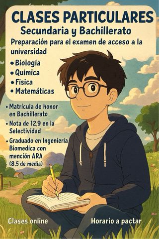 Clases particulares de Secundaria y Bachillerato