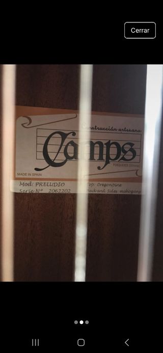 Guitarra Clásica Camps Preludio