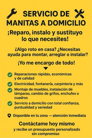 Multiservicio a Domicilio! Manitas. 