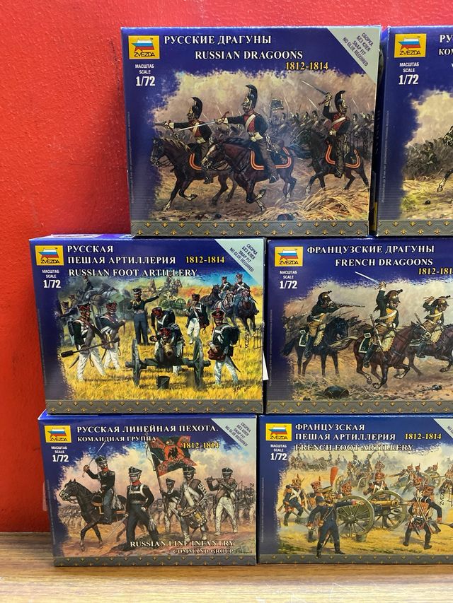 Lote 8 Cajas Soldados Militares Zvezda 1:72